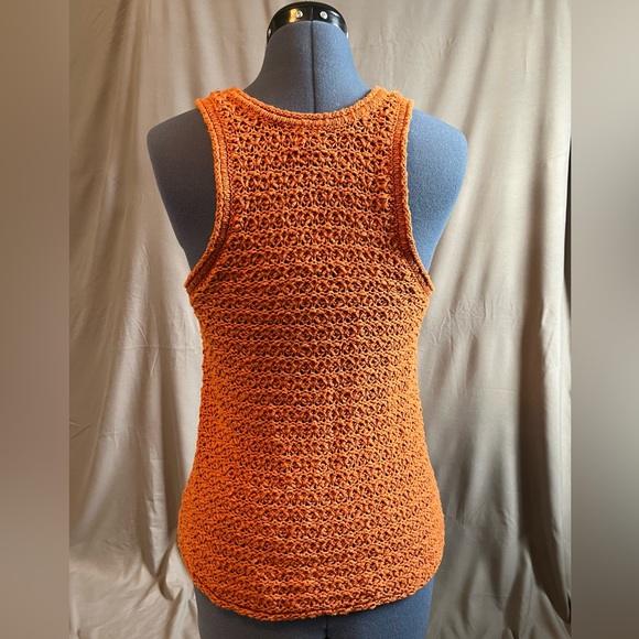 Aerie Size M Knit Orange Tank Top - Picture 2 of 6